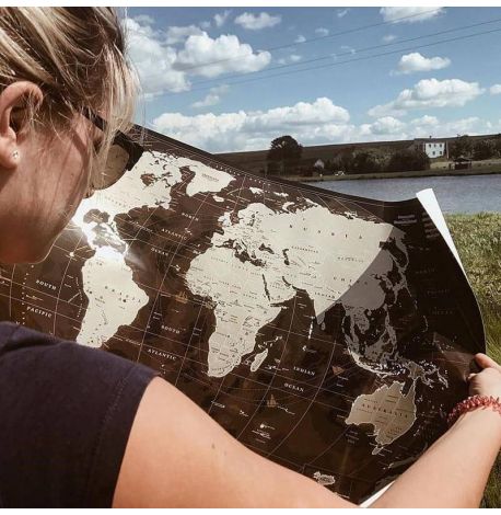 Скретч-карта світу My Map Chocolate edition (англійська мова) в тубусі