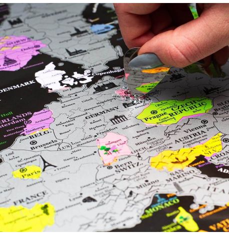 Скретч-карта Європи My Map Europe edition 41х61 (англійська мова) в тубусі