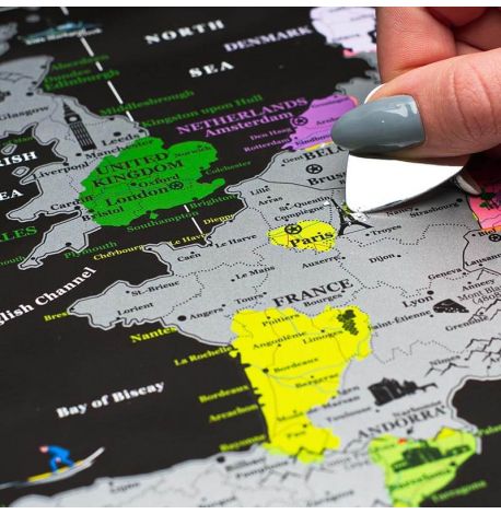 Скретч-карта Європи My Map Europe edition 41х61 (англійська мова) в тубусі