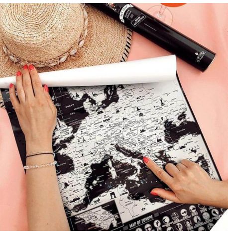 Скретч-карта Європи My Map Europe edition 41х61 (англійська мова) в тубусі