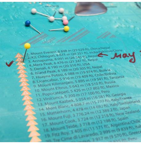 Скретч-карта світу з прапорами My Map Flags Edition 88х63 (англійська мова) в тубусі