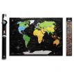 Скретч-карта мира My Map Black edition Gold (английский язык) в тубусе