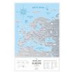 Скретч-карта Європи Travel Map Silver Europe (англійська мова) в тубусі