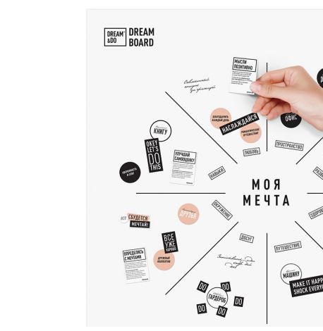 Доска визуализации желаний Dream&Do Board (русский язык) в тубусе