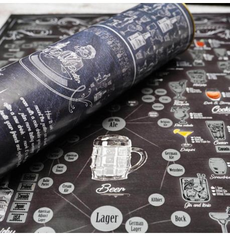 Алкогольний скретч-постер My Drink Poster edition (англійська мова) в тубусі