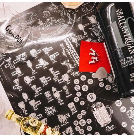 Алкогольний скретч-постер My Drink Poster edition (англійська мова) в тубусі