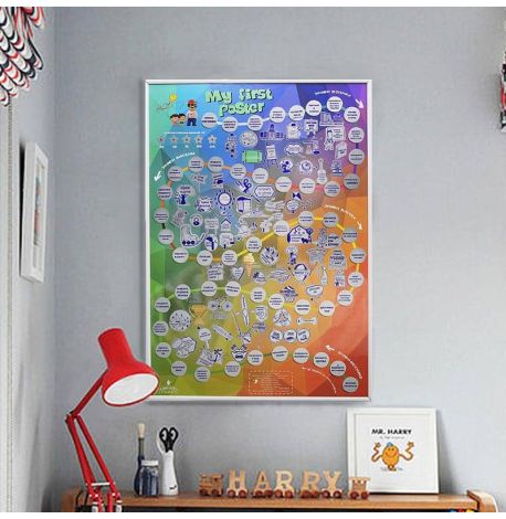 Дитячий скретч-постер My First Poster edition (українська мова) в тубусі
