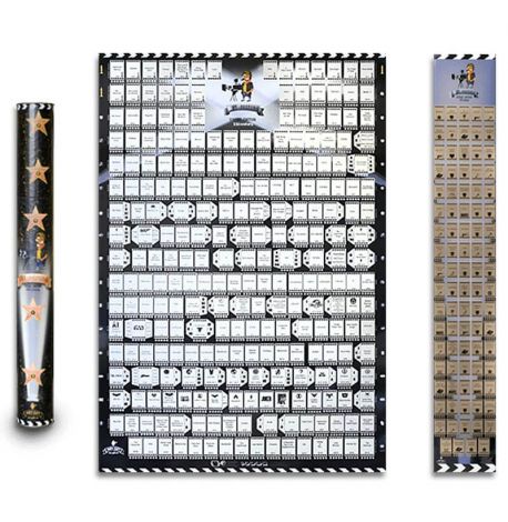 Скретч-постер фільмів My Poster Cinema edition 21 century (англійська мова) в тубусі