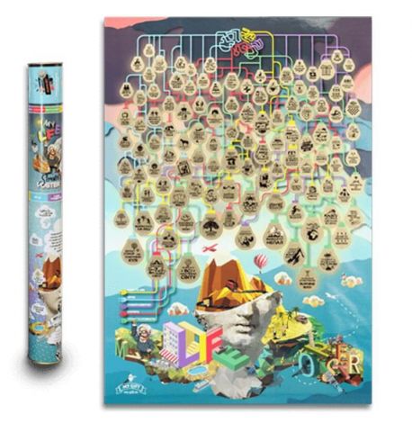 Скретч-постер My Life Poster (українська мова) в тубусі