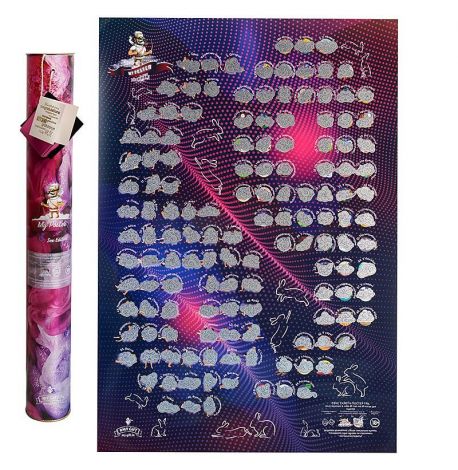 Скретч-постер для пари з позами My Poster Sex edition 18+ (українська мова) в тубусі