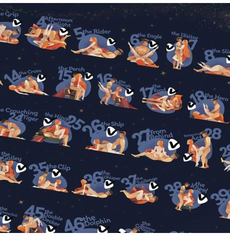 Скретч-постер для пар #100 Справ Kamasutra edition 18+ (англійська мова) в тубусі