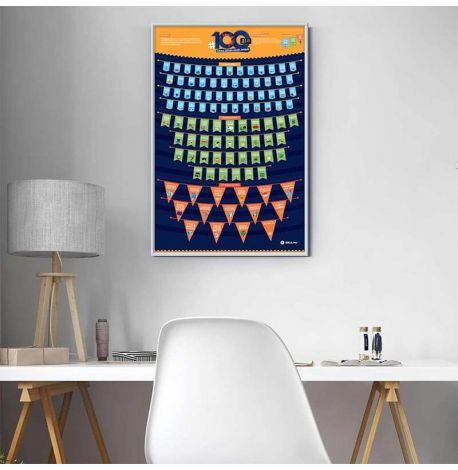 Скретч-постер #100 Справ (російська мова) в тубусі