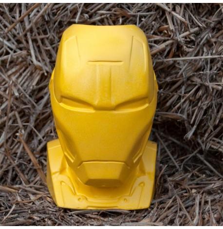 Скульптура вазон-органайзер "Залізна людина" (жовтий)