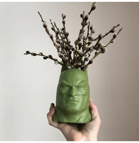 Скульптура вазон-органайзер "Бэтмен" (хаки)