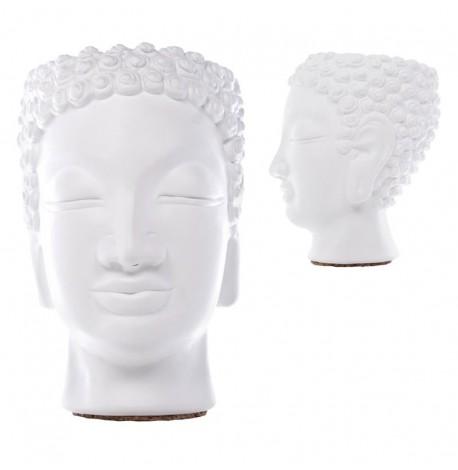 Скульптура вазон-органайзер "Будда" (белый)