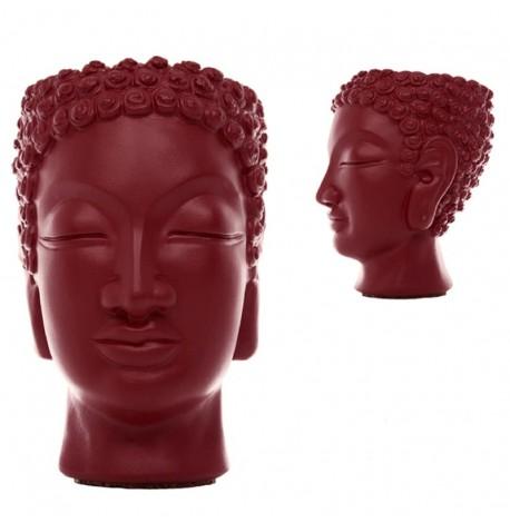Скульптура вазон-органайзер "Будда" (бордовий)