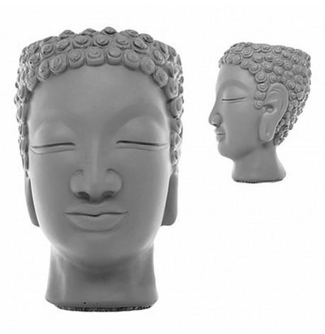 Скульптура вазон-органайзер "Будда" (серый)