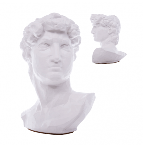 Скульптура вазон-органайзер "Давид" (білий)