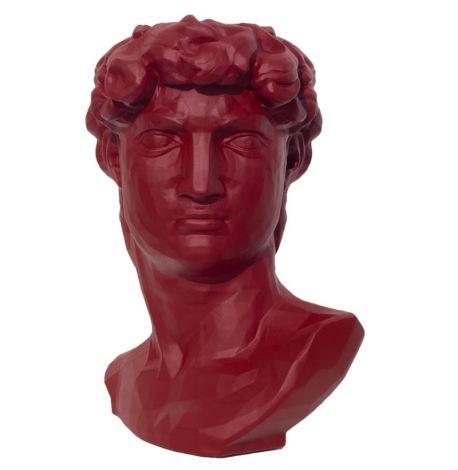 Скульптура вазон-органайзер "Давид" (бордовый)