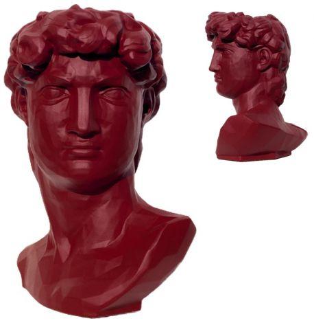 Скульптура вазон-органайзер "Давид" (бордовый)