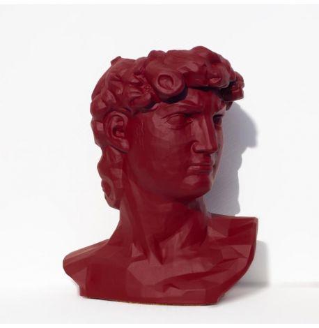 Скульптура вазон-органайзер "Давид" (бордовый)