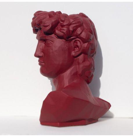 Скульптура вазон-органайзер "Давид" (бордовый)