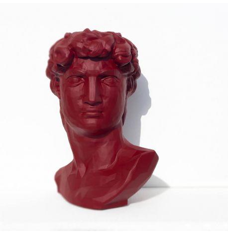 Скульптура вазон-органайзер "Давид" (бордовый)