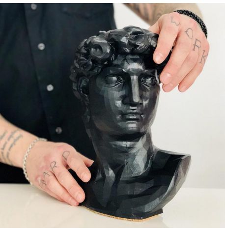 Скульптура вазон-органайзер "Давид" (чорний)