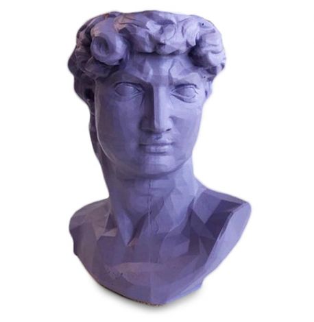 Скульптура вазон-органайзер "Давид" (фиолетовый)