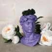 Скульптура вазон-органайзер "Давид" (фиолетовый)