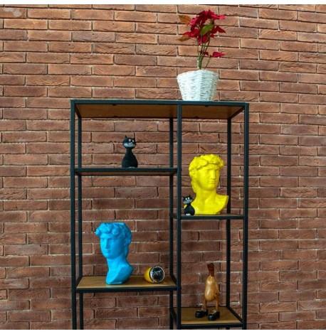 Скульптура вазон-органайзер "Давид" (светло-синий)