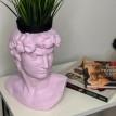 Скульптура вазон-органайзер "Давид" (лиловый)