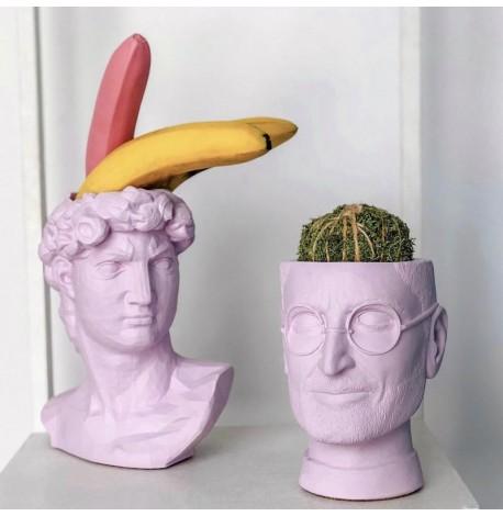 Скульптура вазон-органайзер "Давид" (лиловый)