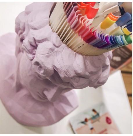 Скульптура вазон-органайзер "Давид" (лиловый)