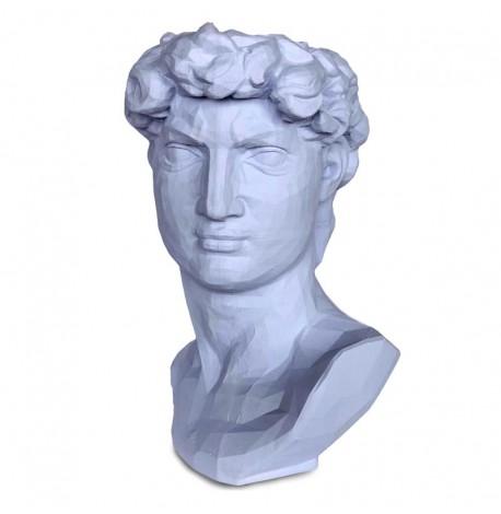 Скульптура вазон-органайзер "Давид" (голубой)