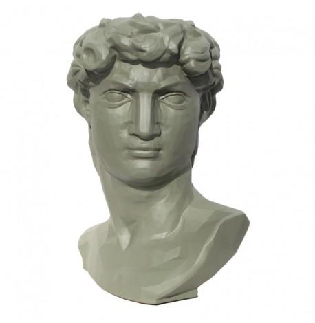 Скульптура вазон-органайзер "Давид" (оливковый)