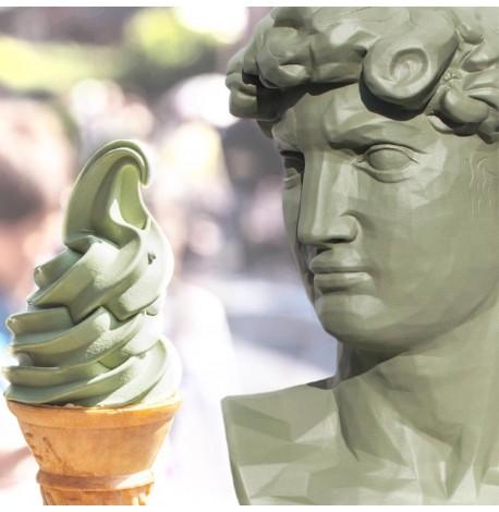 Скульптура вазон-органайзер "Давид" (оливковый)