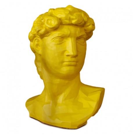 Скульптура вазон-органайзер "Давид" (желтый)