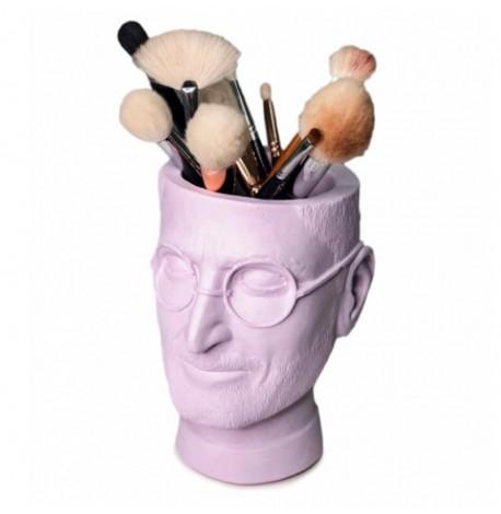 Скульптура вазон-органайзер "Стив Джобс" (светло-лиловый)