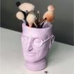 Скульптура вазон-органайзер "Стив Джобс" (светло-лиловый)