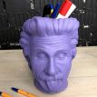 Скульптура вазон-органайзер "Эйнштейн" (фиолетовый)