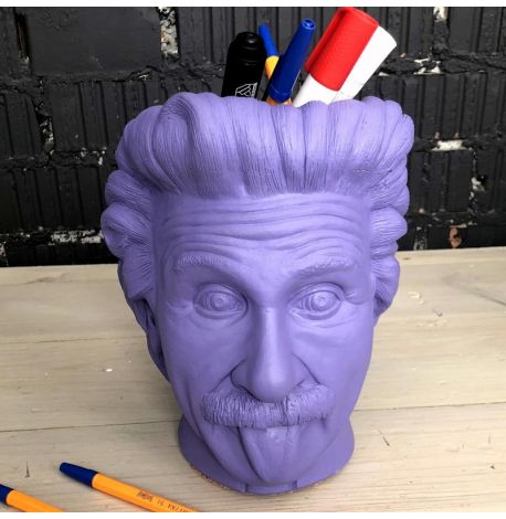 Скульптура вазон-органайзер "Эйнштейн" (фиолетовый)