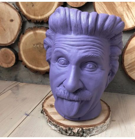 Скульптура вазон-органайзер "Эйнштейн" (фиолетовый)