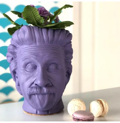Скульптура вазон-органайзер "Эйнштейн" (фиолетовый)