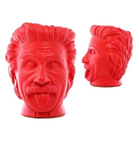 Скульптура вазон-органайзер "Эйнштейн" (красный)