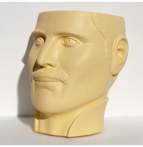 Скульптура вазон-органайзер "Фредді Меркьюрі" (жовтий)