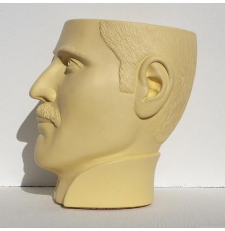 Скульптура вазон-органайзер "Фредді Меркьюрі" (жовтий)