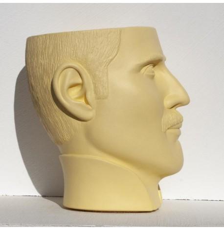 Скульптура вазон-органайзер "Фредді Меркьюрі" (жовтий)