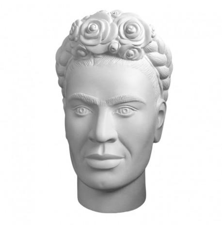 Скульптура вазон-органайзер "Фріда Кало" (білий)