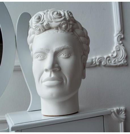 Скульптура вазон-органайзер "Фріда Кало" (білий)